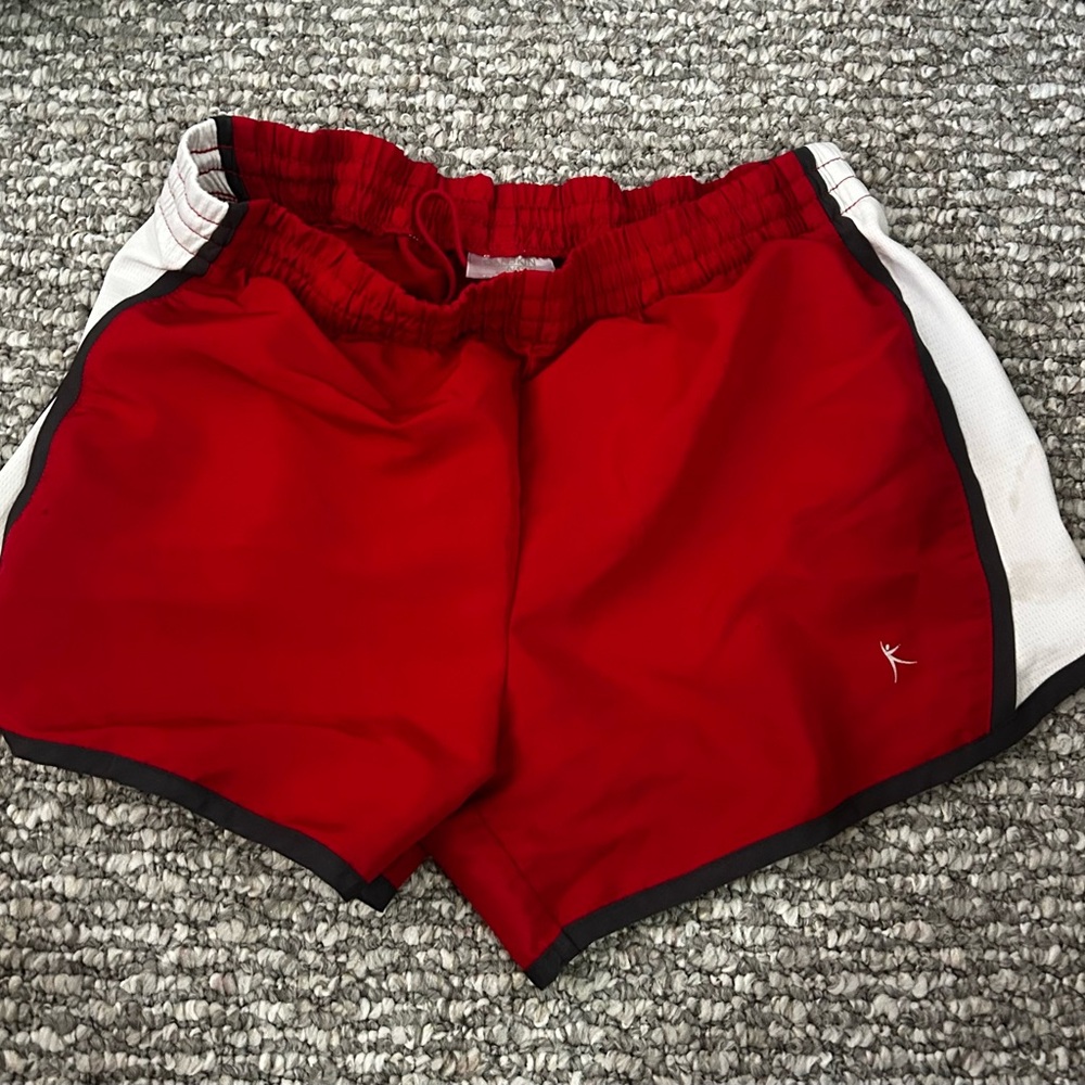 Danskin Now Red and White Women's Athletic Shorts